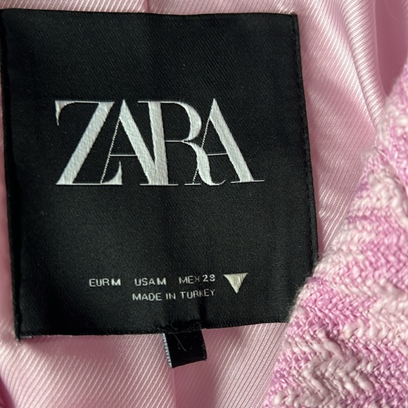 Zara milk pink crop top blazer - Picture 2 of 3